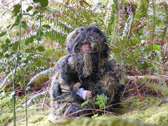 Stealthsuit St-10003Wym Kids Paintball Sniper 4-Piece Woodland Ghillie Suit - Med