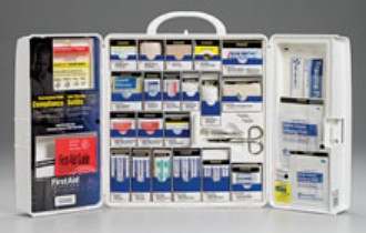 First Aid Only 1000Fae0103 Large Smart Compliance General Workplace First Aid Cabinet With Pain Relief Medication