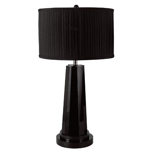 Trans Globe Lighting CTL-220 Lamps 1 Light Black Genuine Crystal Table Lamp