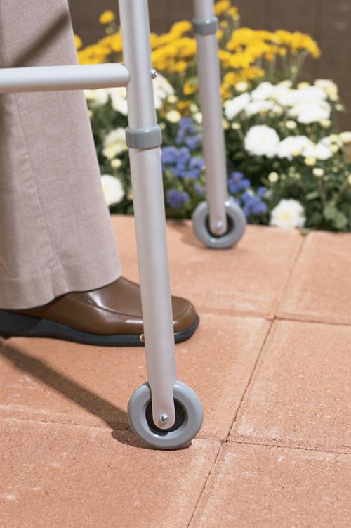 Medline G07731G Wheel and #44; 3 Inch Footpiece Set - 3 Pair-Case