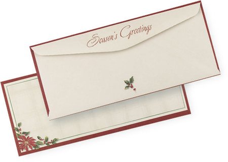Masterpiece Studios 964173 Vintage Christmas Holly No.10 Envelopes  Pack of 25
