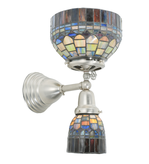 Wall Lamps Meyda 109600 8 Inch Wide Tiffany Candice Gas - Electric Wall Sconce MYTF6150