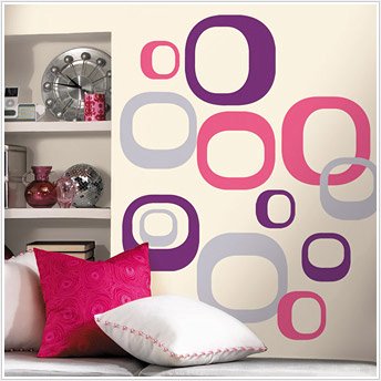 RoomMates RMK1343GM Modern Ovals Peel And Stick Wall Appliques