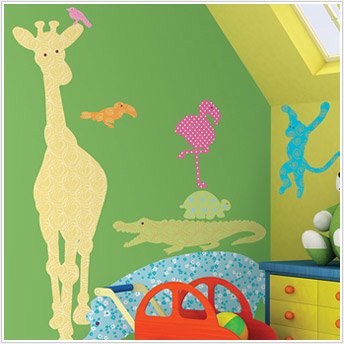 RoomMates RMK1327SLG Animal Silohouettes Peel And Stick Wall Appliques