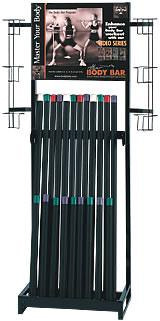 SPRI BB-RACK Body Bar Display Rack - Holds 25 Bars