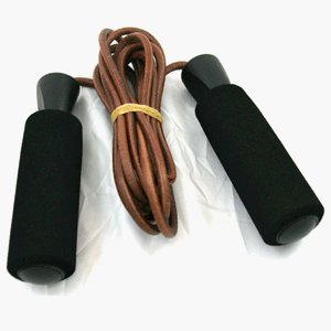 Sunny NO. 027-B Leather Jump Rope -Foam Handle