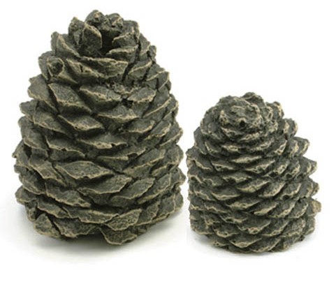 Fireside DPCKFS2 Decorative Charred Pine Cones  Set Of 2