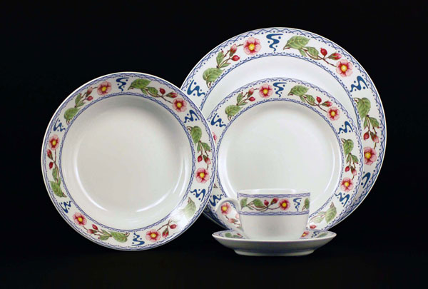 Euland China Fq-002wr Wild Roses Dinnerware Set - Service For 8