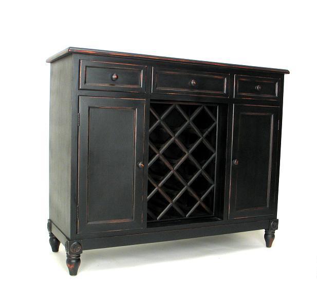 Wayborn Furniture 4584 Sideboard With Wine Rack