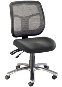 Ch728-45 Argentum Mesh Back Office Chair - Black