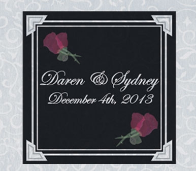 Beverly Clark 60-0511/BRED Aisle Runner Photo Rose - Black And Red