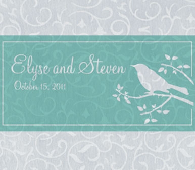 Beverly Clark 60-0505/MEL Aisle Runner Bird Silhouette - Melon