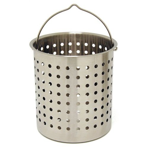 B160 Bayou Classic Stainless Perforated Basket - 62 Quart