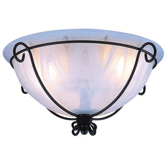 Craftmade LKE41-E12 Wrought Iron Frame Light Kit With Melon Glass