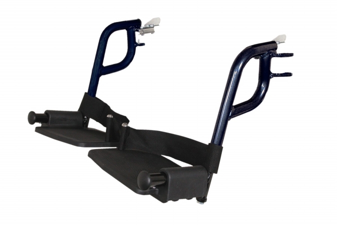 Swing Away Leg Riggings For 1052 Series Transport Chair - Black - Left