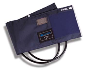 05-260-016 Sphygmomanometer Cuff And Two-tube Bladder - Blue Nylon Large Adult