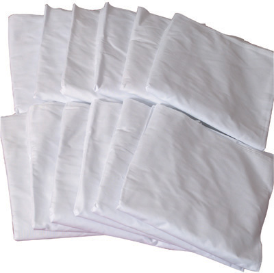 554-7073-9812 Hospital Bed Contour Fitted Sheet- White- 1 Dozen
