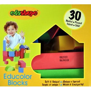 716575 Educolor Blocks- Set Of 30 Kid-safe Foam Blocks