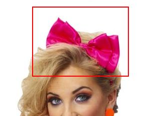 Franco American Novelty 3113310 Headband With Bow Satin  Hot Pink