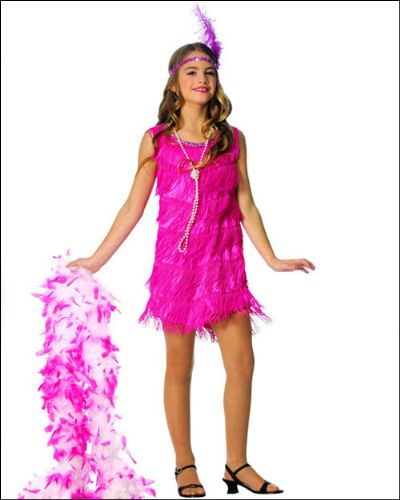 Franco American Novelty 49726-l Costume Flapper Pink - Large