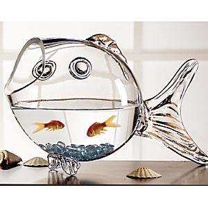Godinger 25335 21 Inch Crystal Fish Bowl