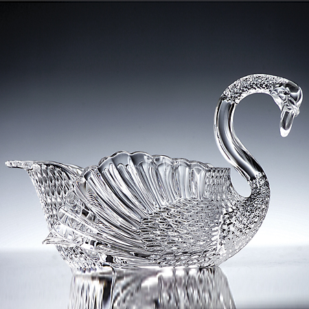 42926 24% Crystal Swan Serving Bowl