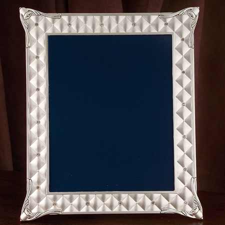 Godinger 8271 8x10 Inch Frame with Quilted Stones