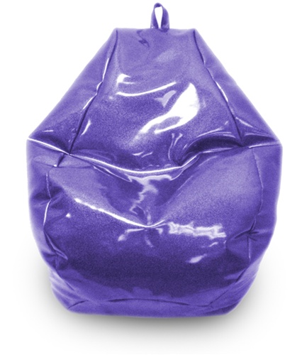 Hudson Industries 31011210814TD Sparkle Vinyl 112-Inch Tear Drop Beanbag Chair - Purple