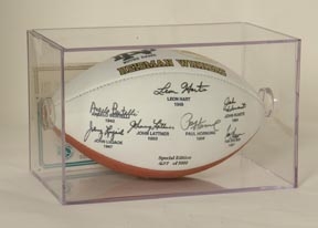 Creative Sports BQ-FOOTBALL-FULLCASE BallQube Football Display Case-Holder- Case of 4