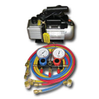 FJC Inc. FJCKIT6 Vacuum Pump And Manifold Gauge Sett