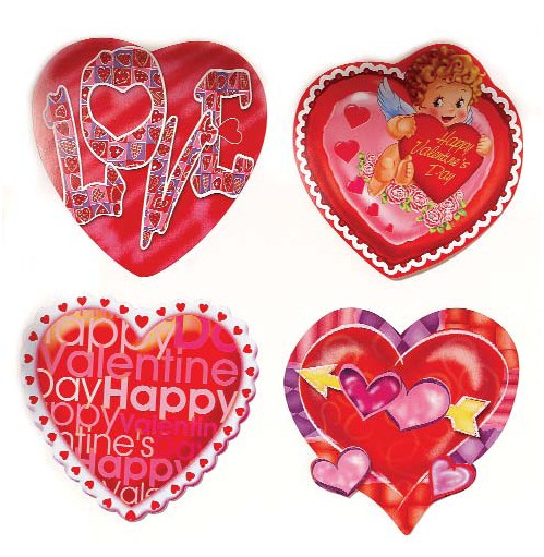 83412 Valentine Cut-outs 4 Pack - Case Of 72