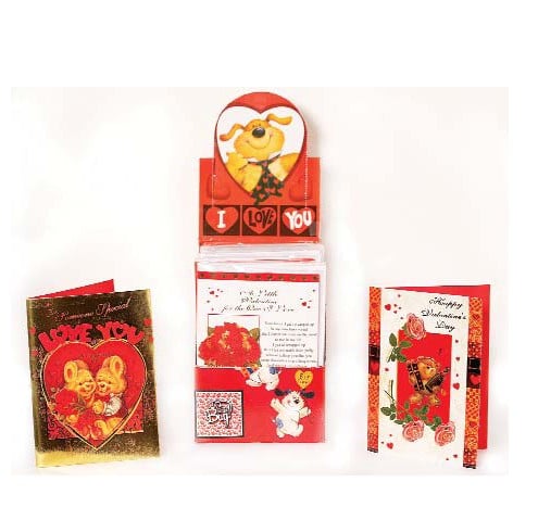 83472 Valentines Day Musical Cards With Display - Pack Of 24