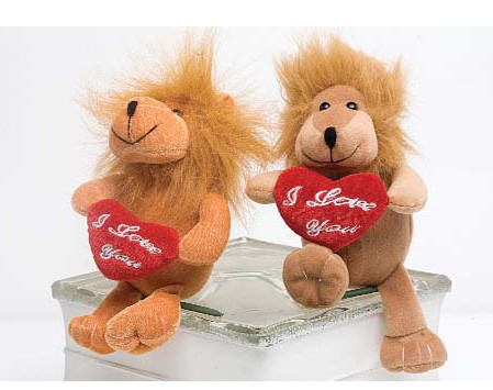 Its In The Bag 83874 Valentines Day Lion 6.5 Inch - Pack of 72