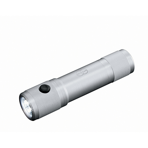 Leeds 7550-35 Zippo Mini Auto Safety Flashlight - Silver