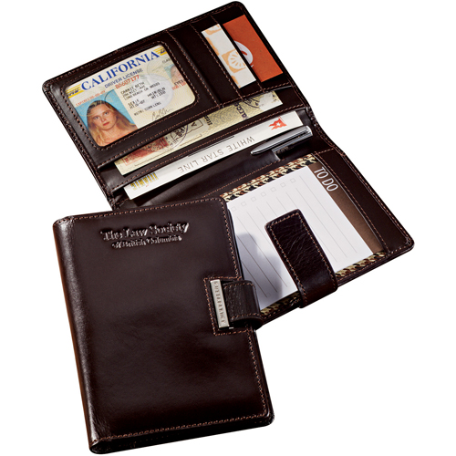 Leeds 985063 Cutter and Buck American Classic Note Taker  Mahogany
