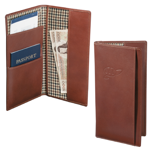 Leeds 980064 Cutter and Buck Travel Wallet  Chestnut