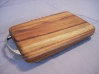 Std-01 Small Slicing Board With Stainless Steel Handle