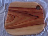 Std-09 Small Square Freeform Cutting Board With Hanging Hole