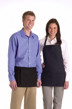 Medline MDT7700473NS Medline Bib Apron With Pockets  Navy