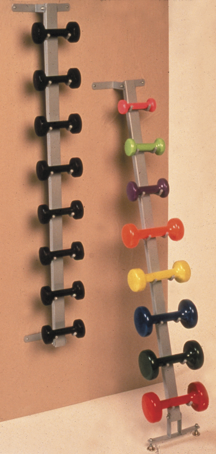 Medline MDSP100555 Vinyl-Coated Dumbbell Weights - Red