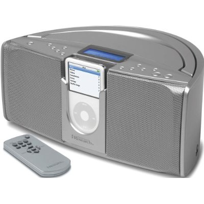 Emerson IP550 Emerson iP550 iTone Portable Stereo System for iPods Silver
