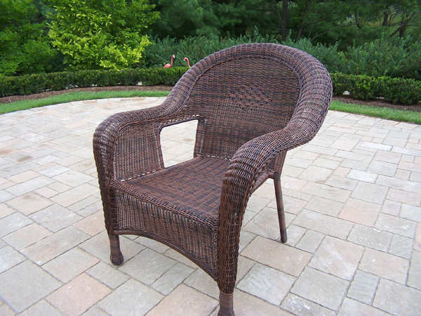 90030-c-cf Resin Wicker Arm Chair