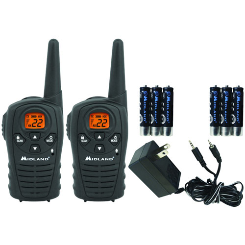 Midland Lxt114Vp 22Channel Gmrs Radio Pair Pack With Charger Batteries