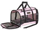Doskocil Mfg Co Inc 21358 Pink/Zebra Soft Side Kennel Cab 20 X 11.5 X 12
