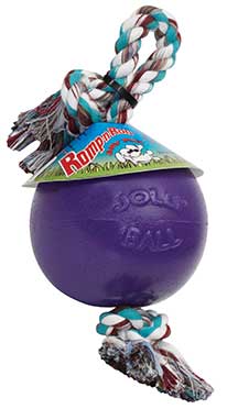 Jolly Pets 608 PU Purple RompNRoll Ball 8 Inch