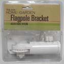 Toland Home Garden 417144 White Adjustable Nylon Flag Pole Bracket