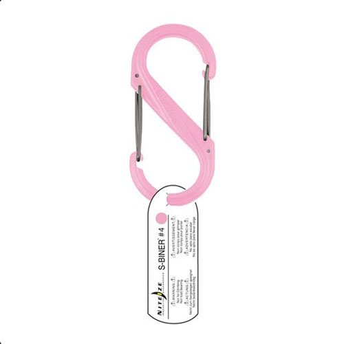 NiteIze SBP40312 SBiner Plastic Size No.4 Pink Single