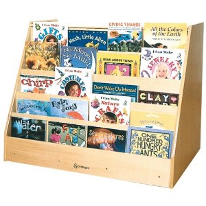 F8123 Book Display With Storage Unit