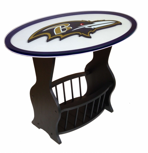 Fan Creations N0537BAL Baltimore Ravens Logo End Table