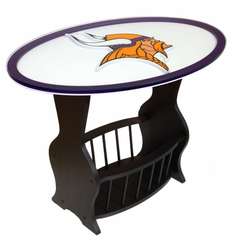 Fan Creations N0537MIN Minnesota Vikings Logo End Table